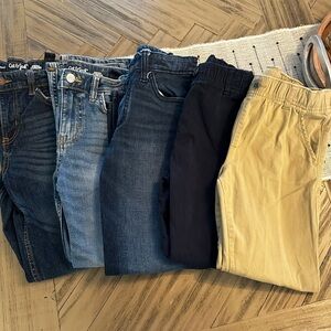 Cat & Jack Kids Jeans and Pants Set - Blue, Black, Tan